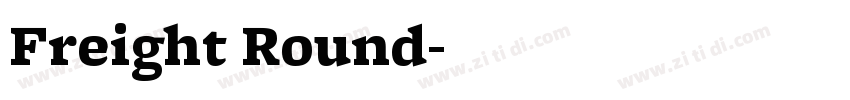 Freight Round字体转换